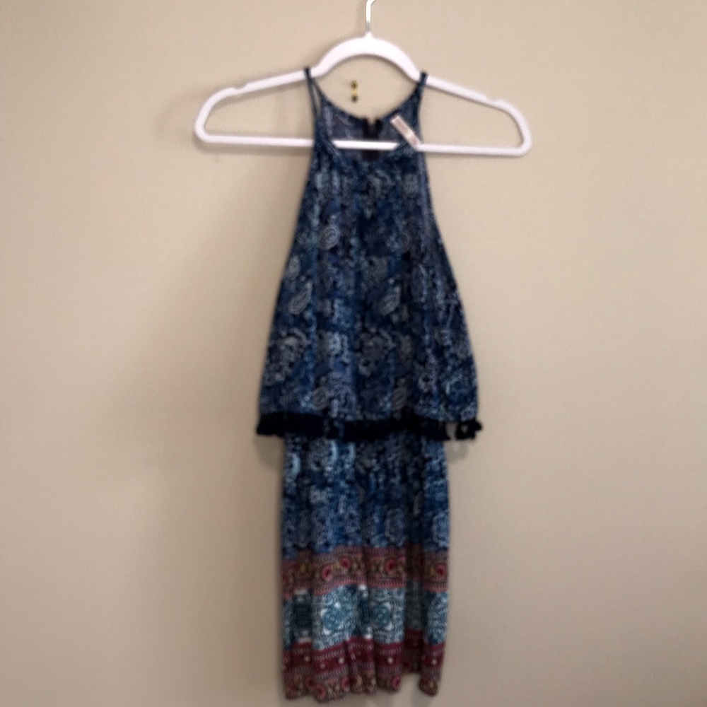 Blue Island Print Romper - Size Small - Xhilaration - Picture 4 of 7